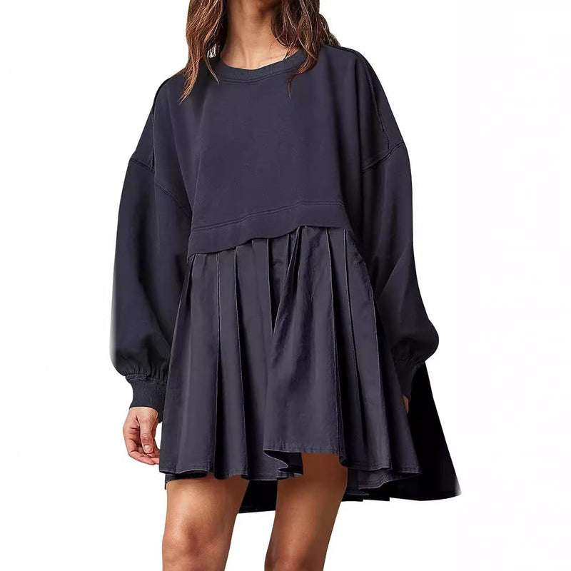 Women's Oversized Long Sleeve Mini Dress