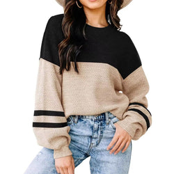 Crewneck Batwing Sleeve Knit Pullover Sweater