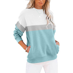 Women's Long Sleeve Color Block/Solid Sweatshirts