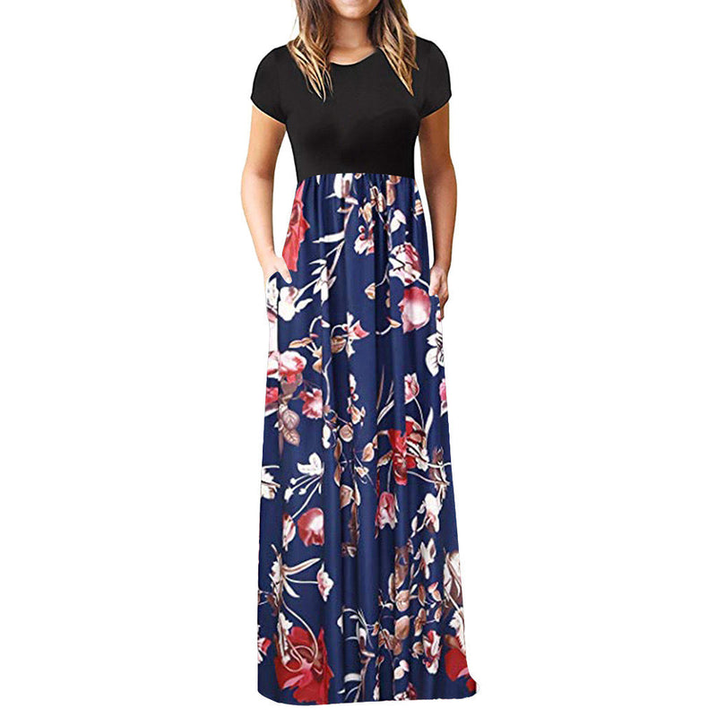 Women's Sleeveless Loose Maxi Dress with Pockets