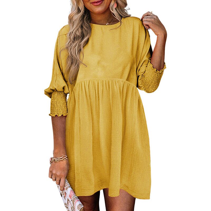 Women's Casual Loose Mini Shift Dresses