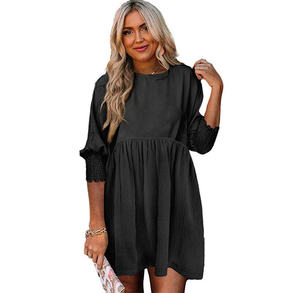 Women's Casual Loose Mini Shift Dresses