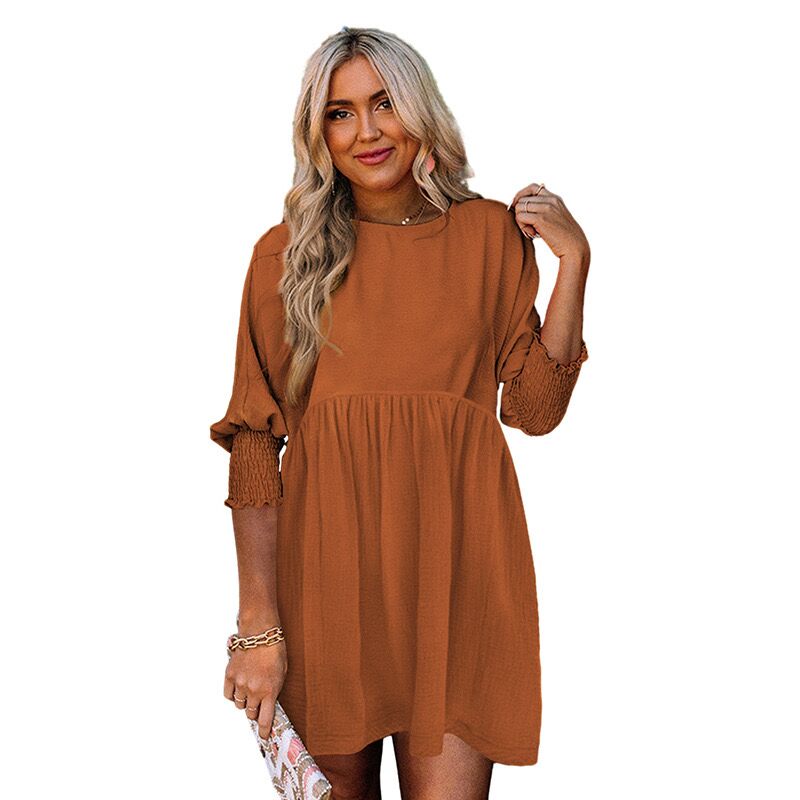 Women's Casual Loose Mini Shift Dresses